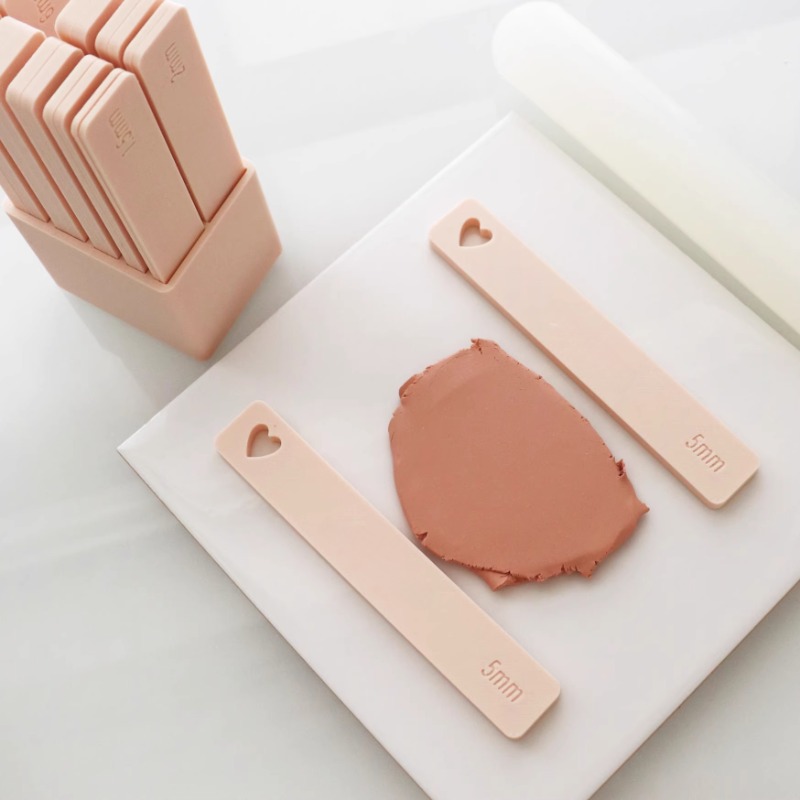 Jewelry Making Guide - 2PCS/set Ruler Thickness Plate Soft Pottery