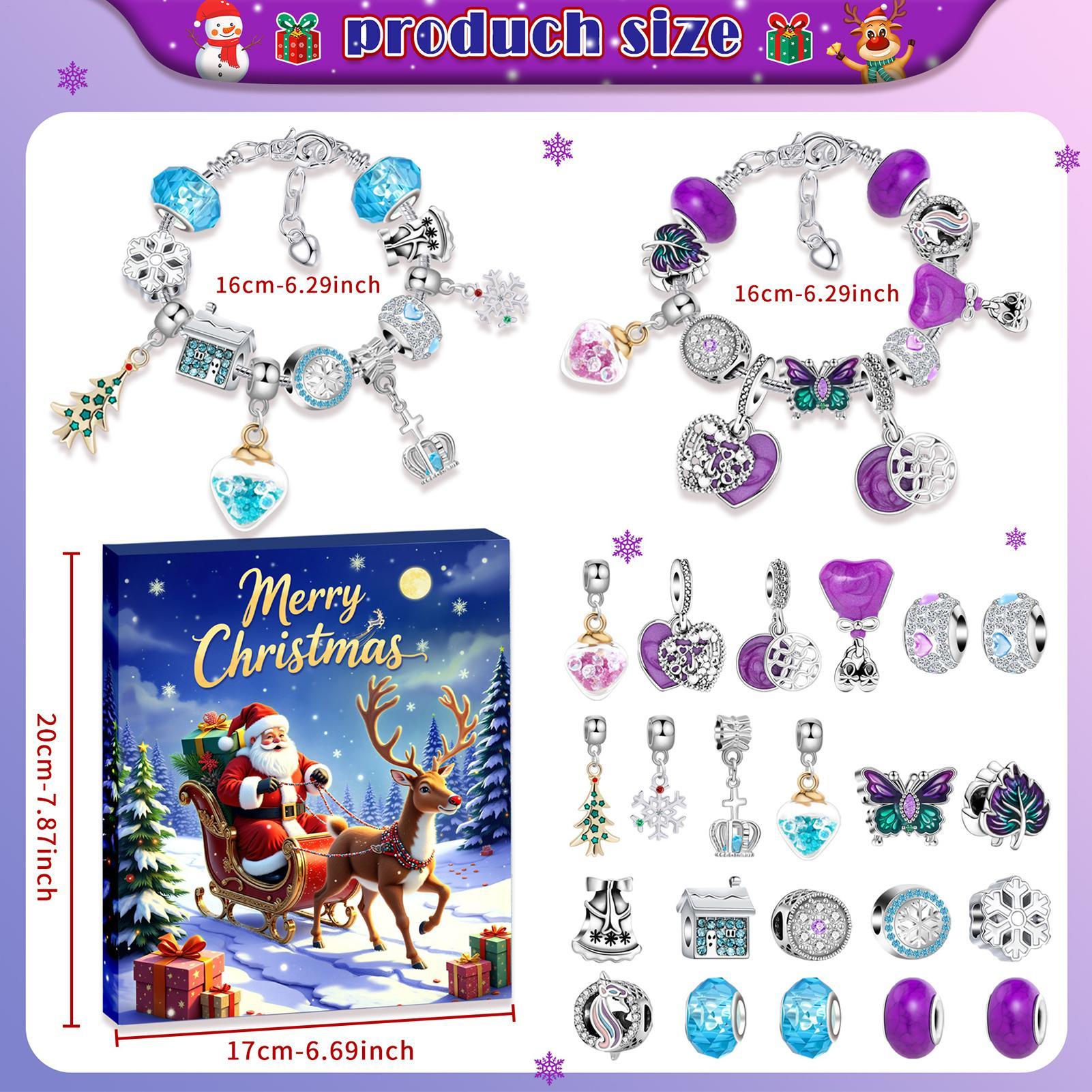 24 Days Christmas Countdown Ad - Jewelry Making Advent Calendar review and price