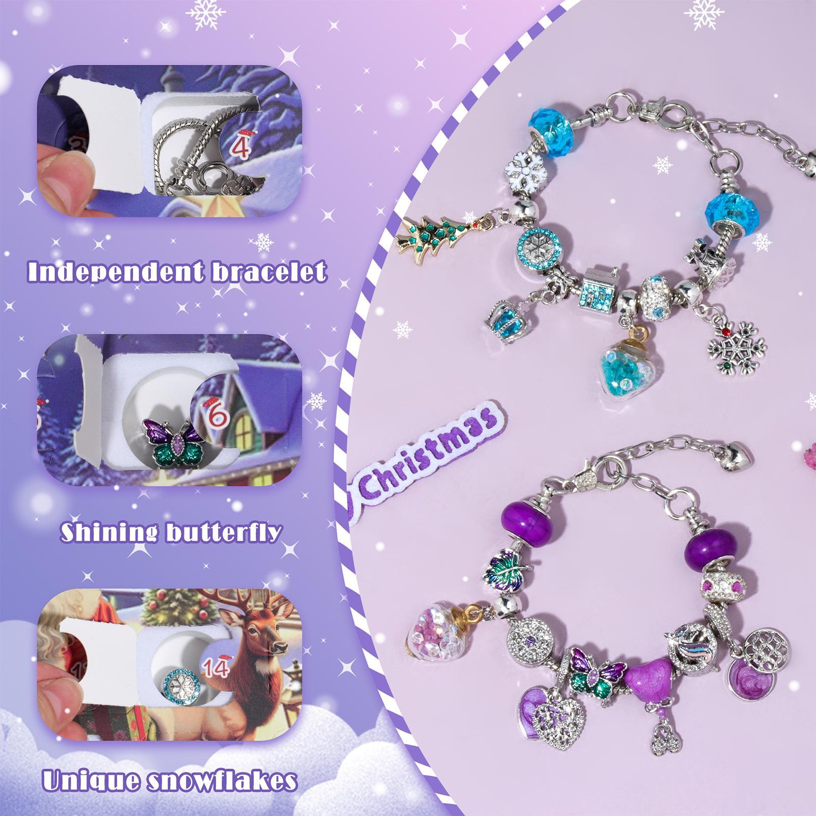 24 Days Christmas Countdown Ad - Jewelry Making Advent Calendar review and price