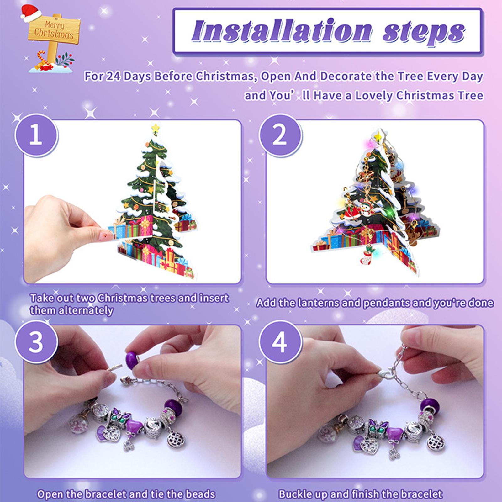 24 Days Christmas Countdown Ad - Jewelry Making Advent Calendar review and price