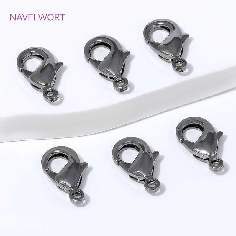 Black Plated Brass 12mm Lobste - Jewelry Making Items review and price
