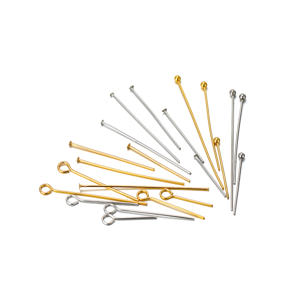 100/50pcs Stainless Steel Eye  - Jewelry Making Eye Pins review and price