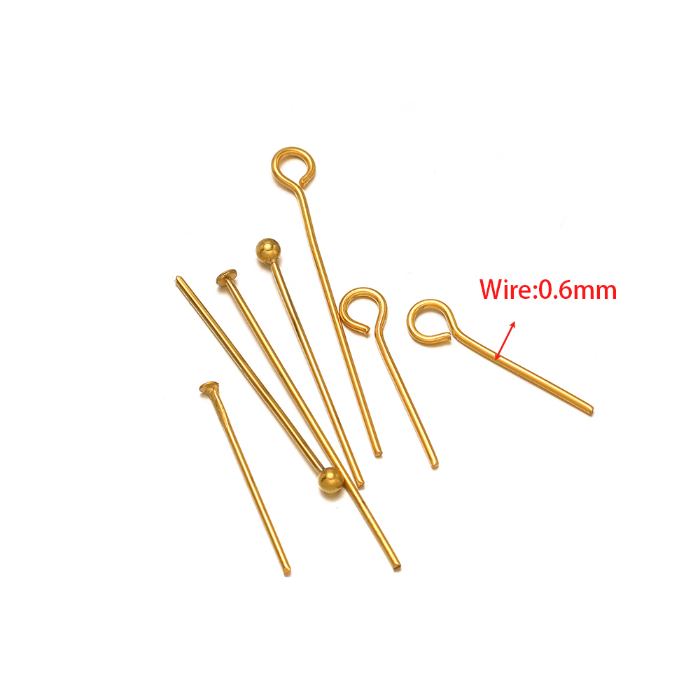 100/50pcs Stainless Steel Eye  - Jewelry Making Eye Pins review and price