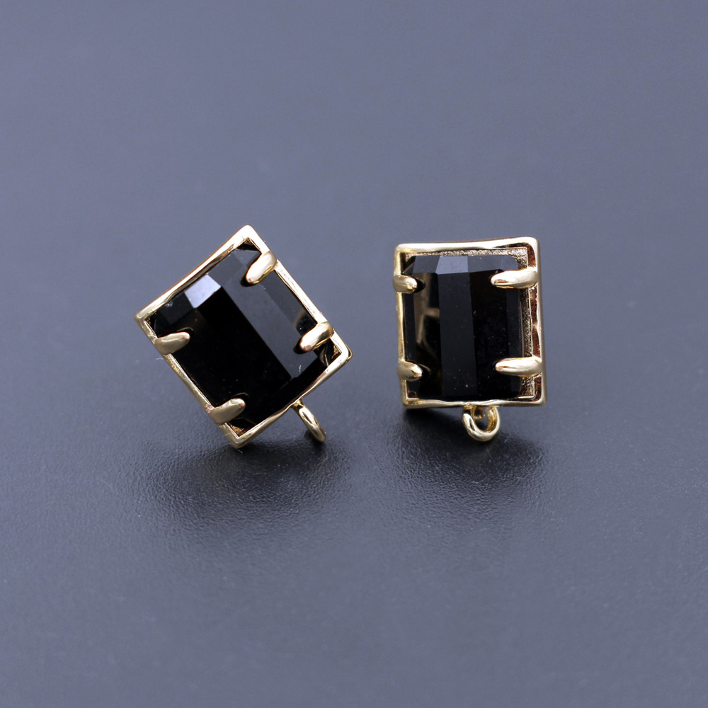 6pair Colored Rectangle Stone  - Jewelry Making Loops review and price