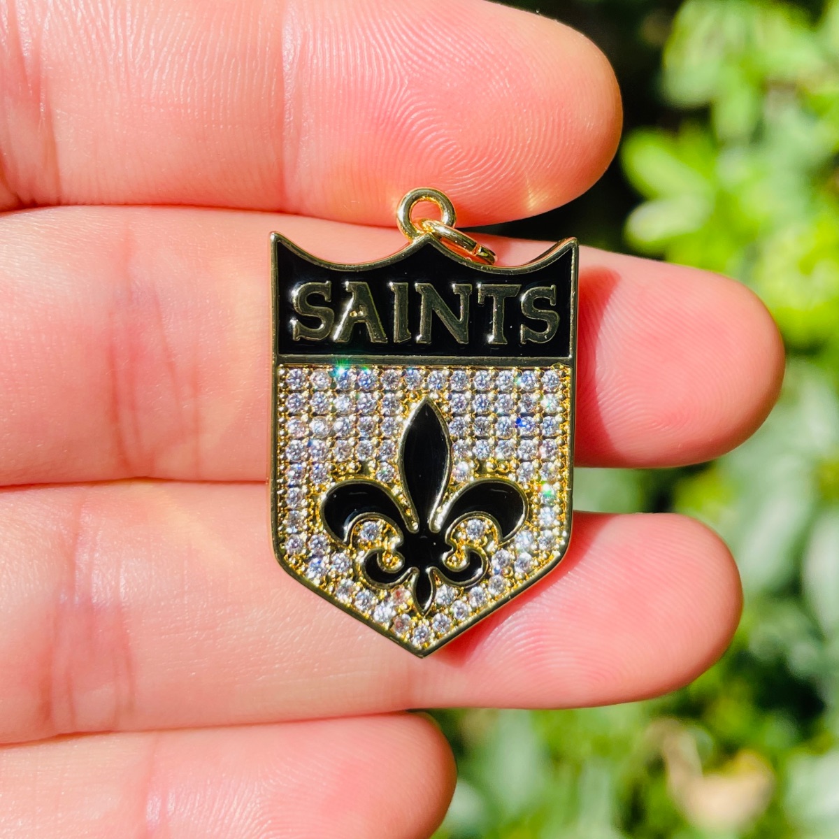 5pcs Micro Pave Fleur De Lis S - Jewelry Making New Orleans review and price