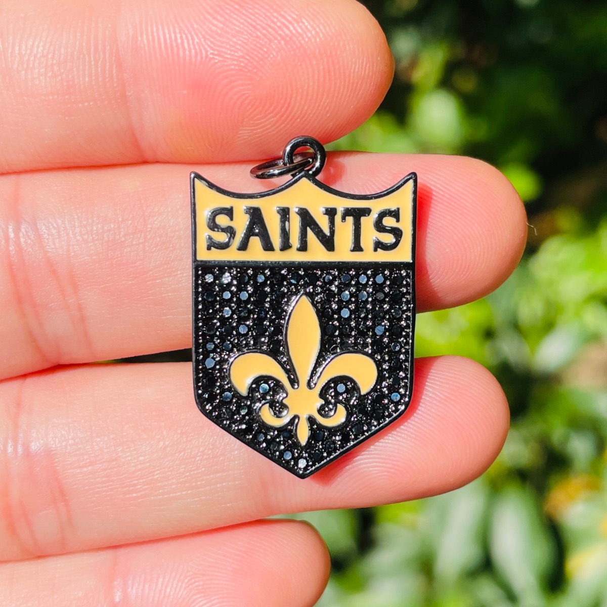 5pcs Micro Pave Fleur De Lis S - Jewelry Making New Orleans review and price