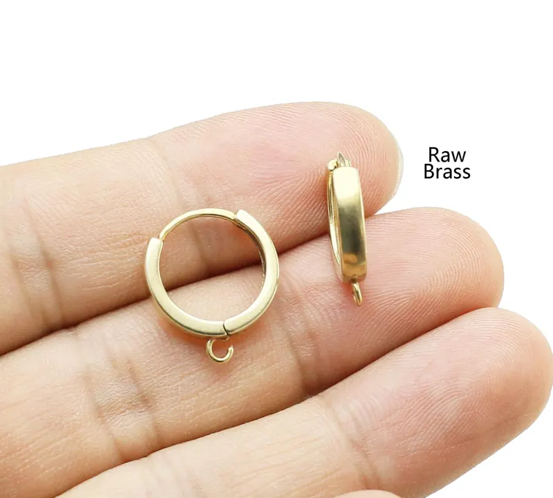 10pcs Brass Ear Hoops, Leverba - Jewelry Making Loops review and price