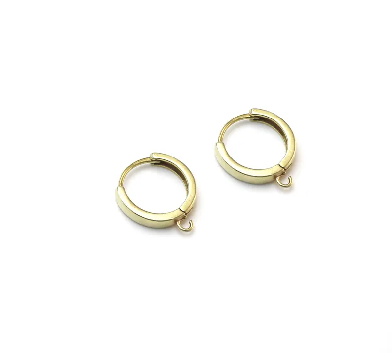 10pcs Brass Ear Hoops, Leverba - Jewelry Making Loops review and price