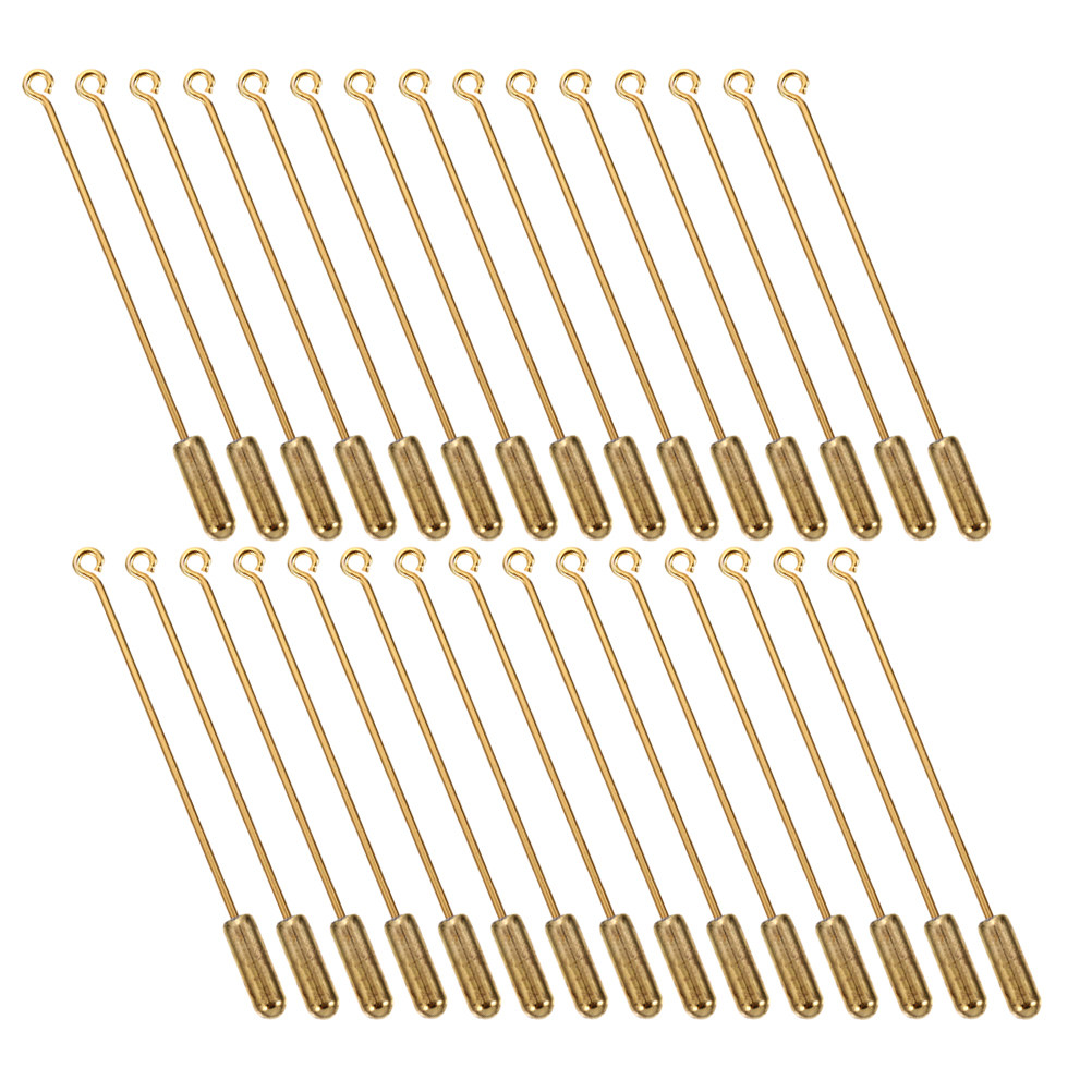 30Pcs Copper Brooch Pin Base 7 - Jewelry Making Eye Pins review and price