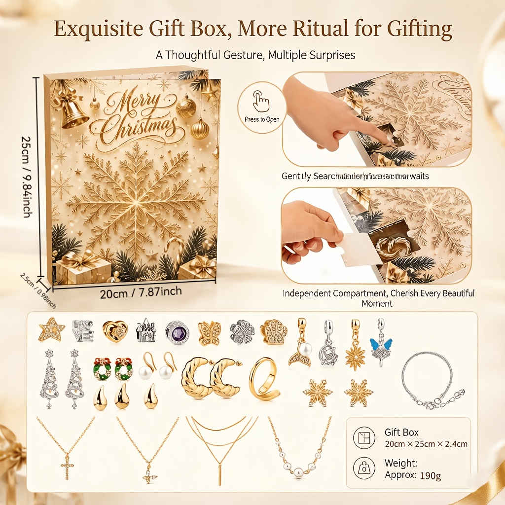 24Pcs Advent Calendar DIY Meta - Jewelry Making Advent Calendar review and price