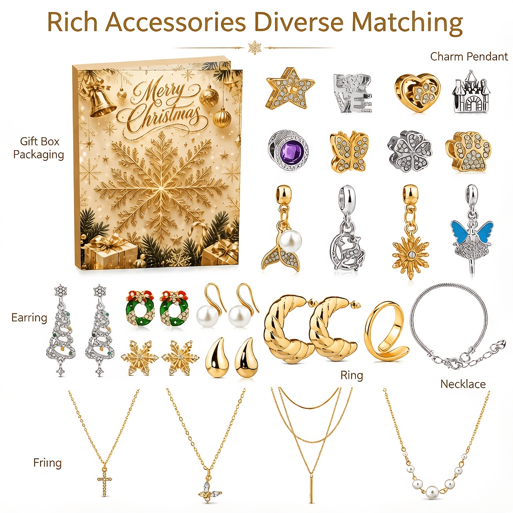 24Pcs Advent Calendar DIY Meta - Jewelry Making Advent Calendar review and price