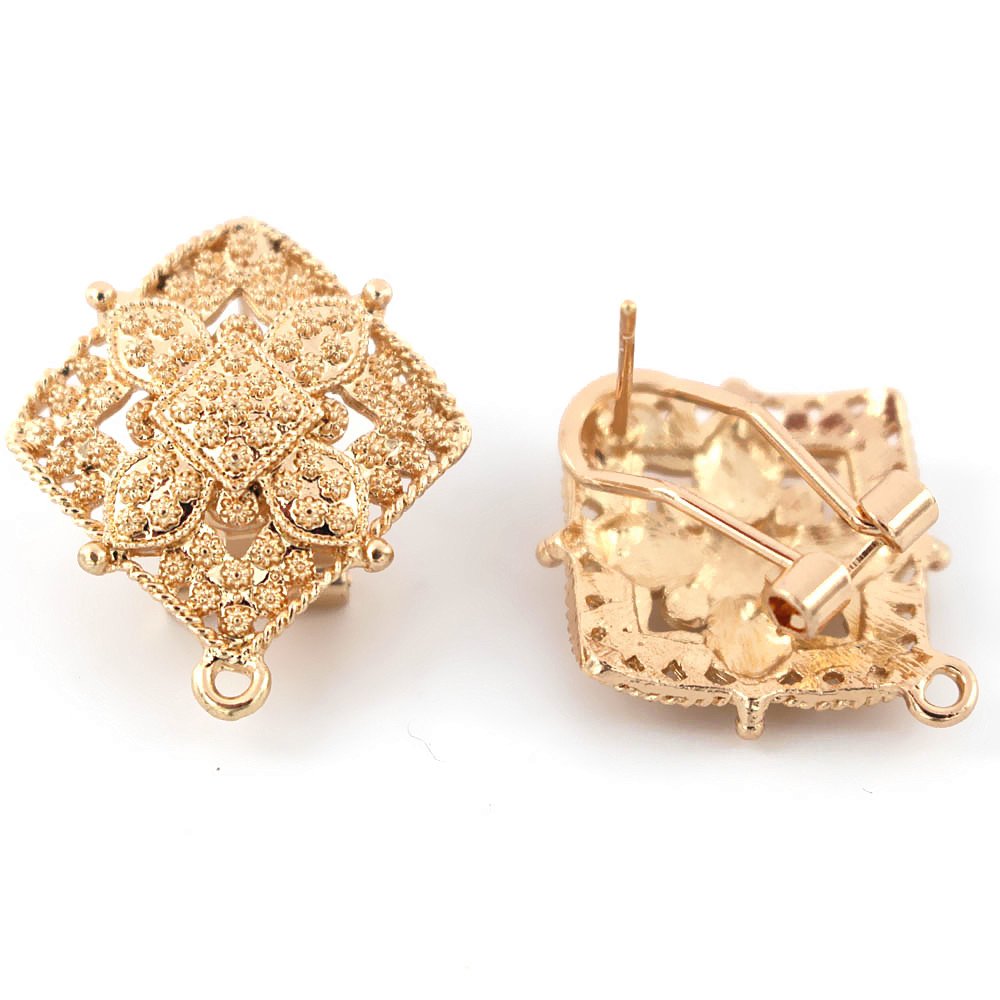10pair Earrings Post with Loop - Jewelry Making Dubai review and price