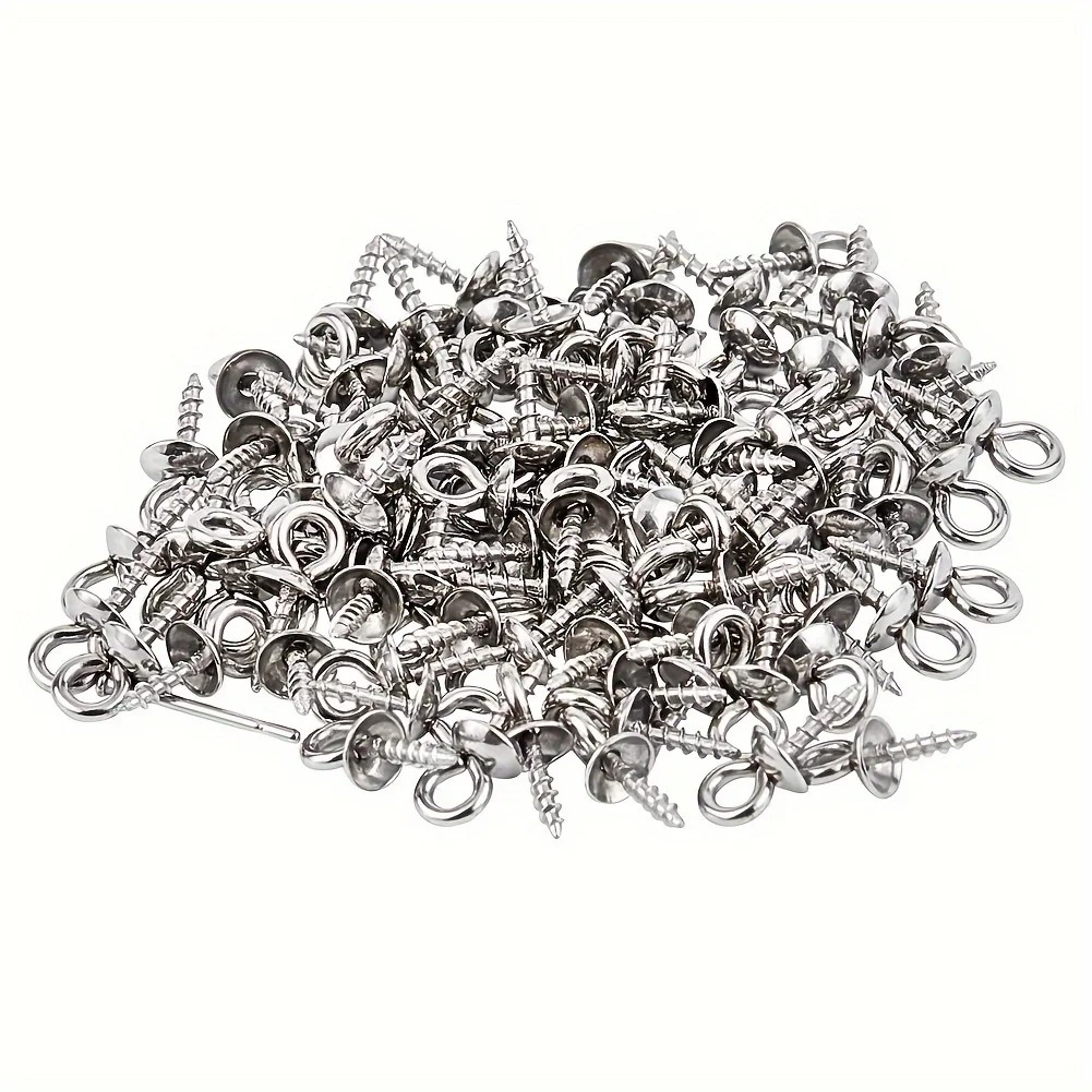 100pcs 10x4mm Stainless Steel  - Jewelry Making Eye Pins review and price