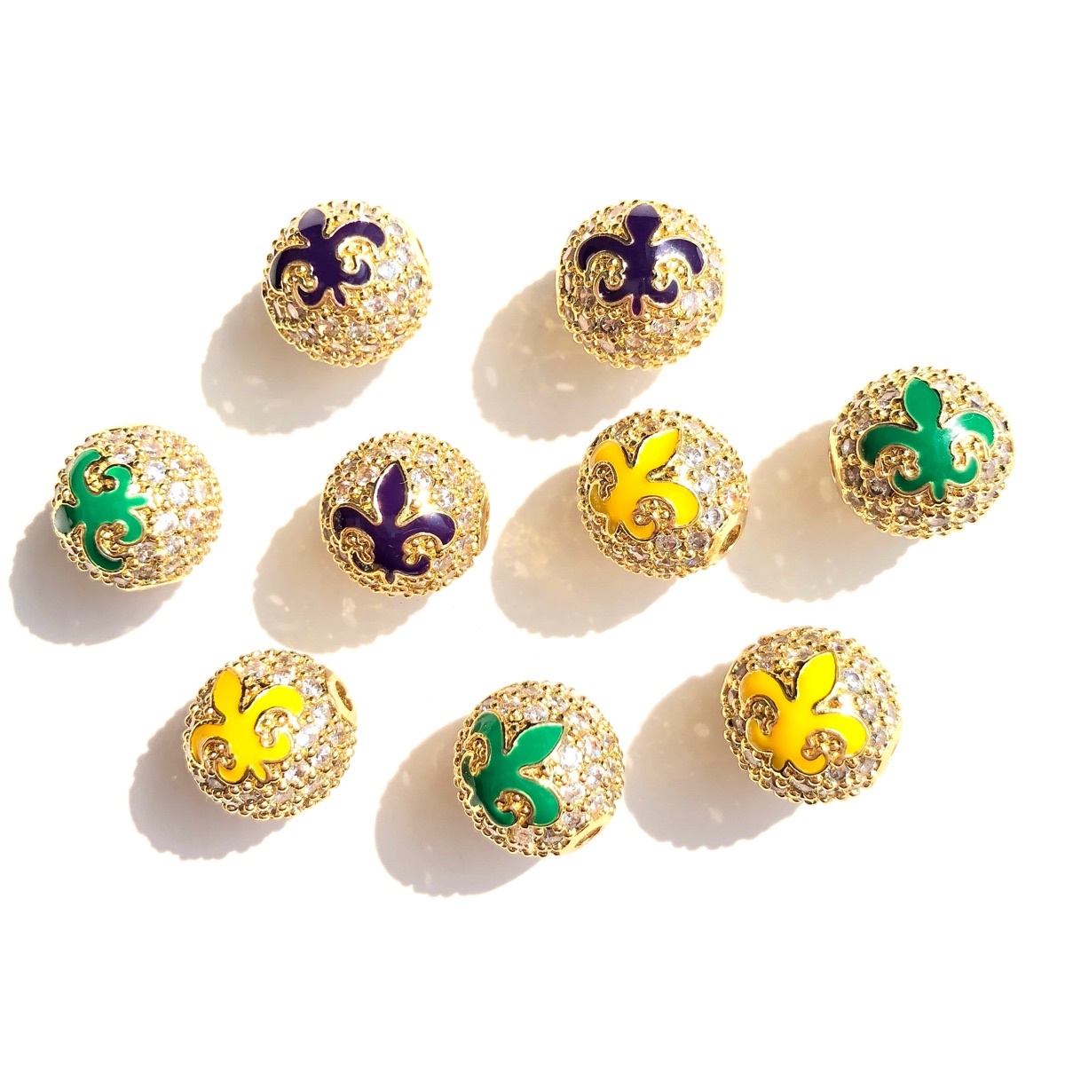 9pcs Green Yellow Purple New O - Jewelry Making New Orleans review and price