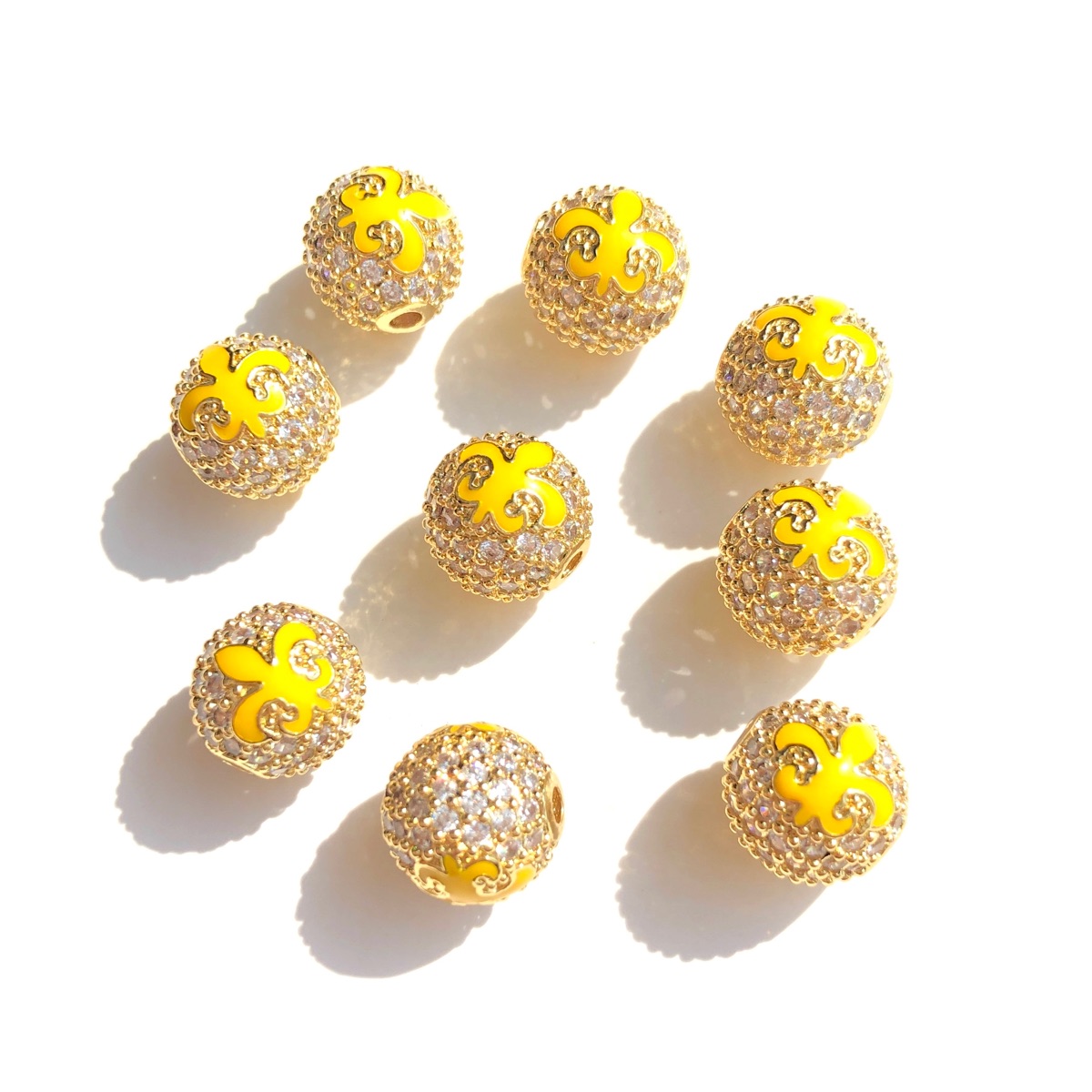 9pcs Green Yellow Purple New O - Jewelry Making New Orleans review and price