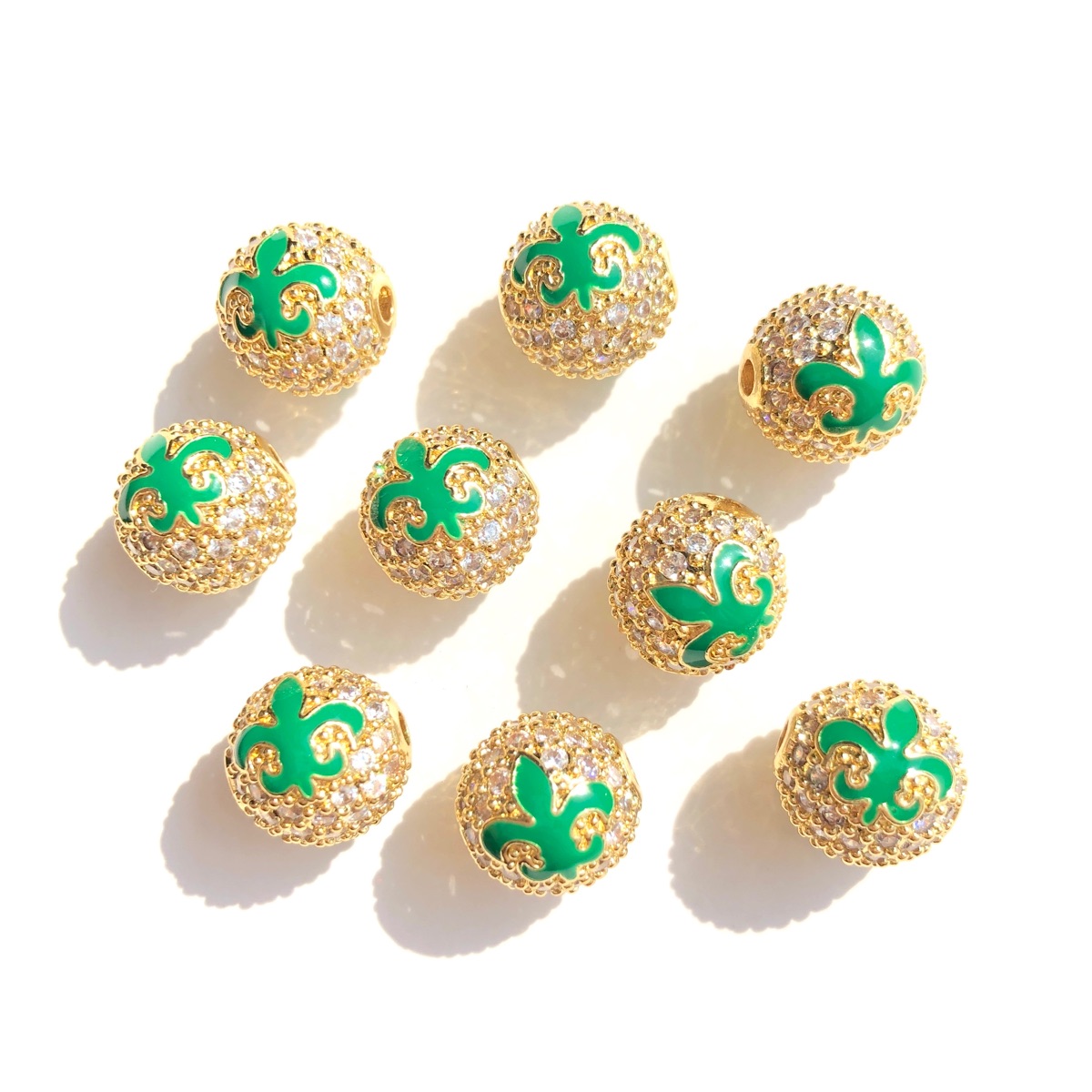 9pcs Green Yellow Purple New O - Jewelry Making New Orleans review and price