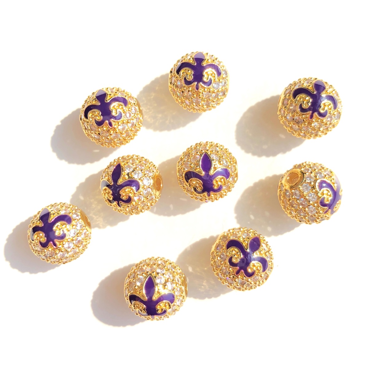 9pcs Green Yellow Purple New O - Jewelry Making New Orleans review and price