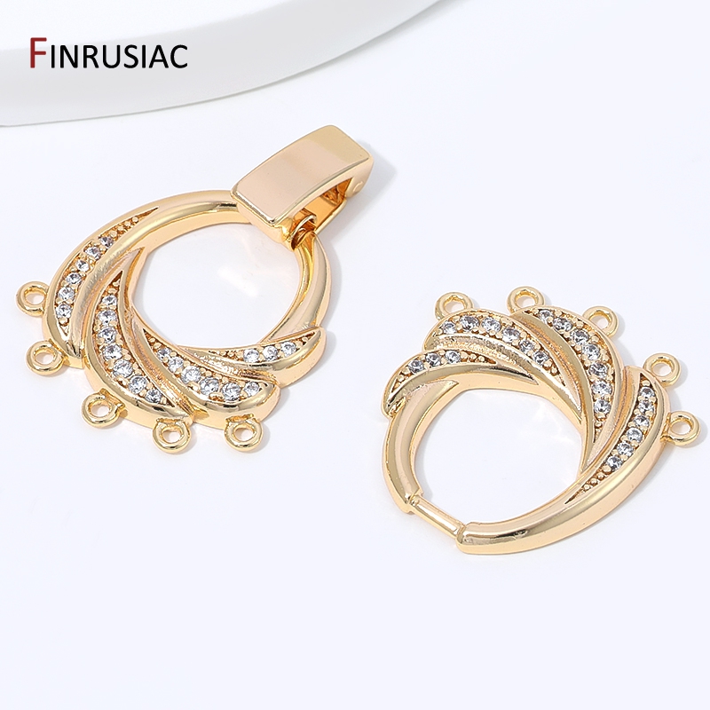 14K Gold Plated Brass With Zir - Jewelry Making Items review and price