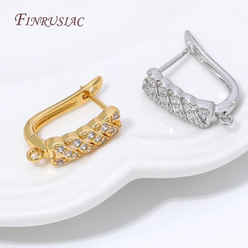 18K Gold Plated Cubic Zirconia - Jewelry Making Loops review and price