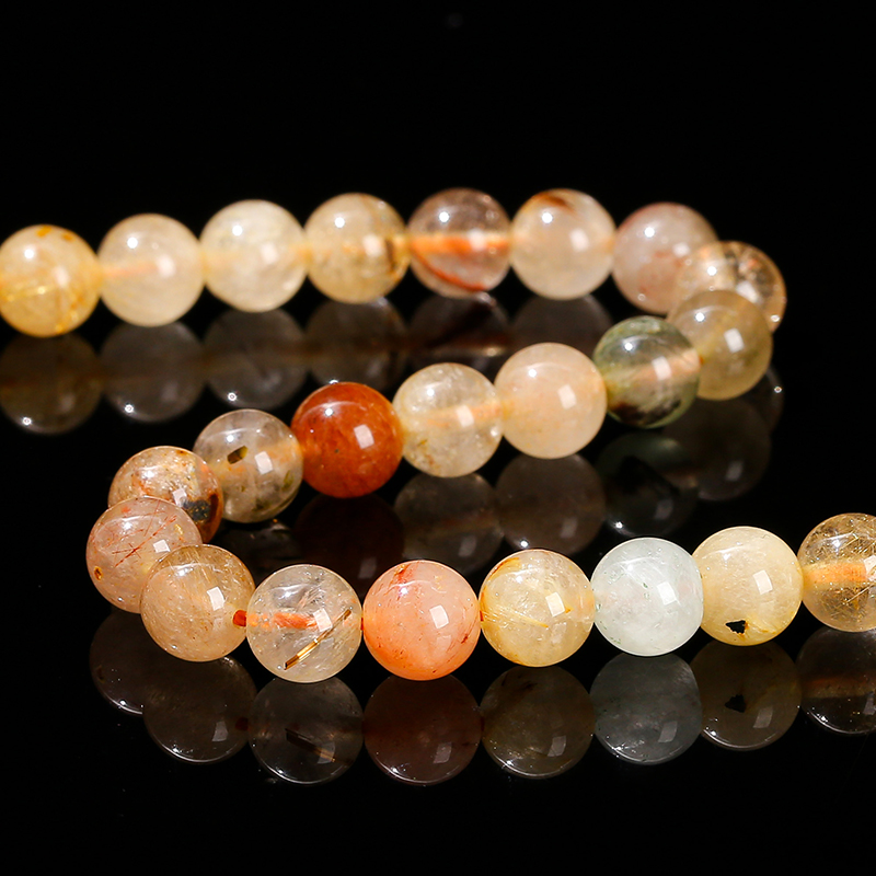Natural Stone Mixed Rutilated  - Crystal Bead Mix review and price