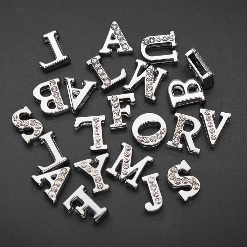 50PC/lot Hole 8MM Slide Letter - Crystal Bead Mix review and price