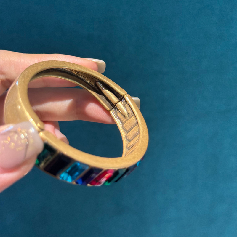 Vintage Crystal Bangle Colorfu - Jewelry Making Dubai review and price