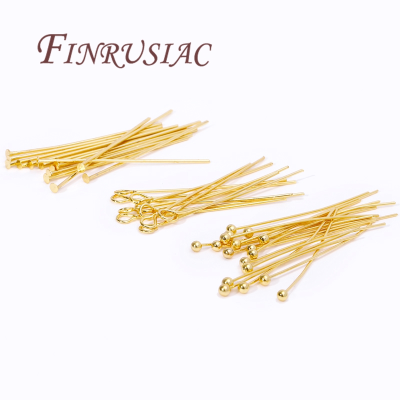 50Pcs 20-50mm Gold Plated Pins - Jewelry Making Eye Pins review and price